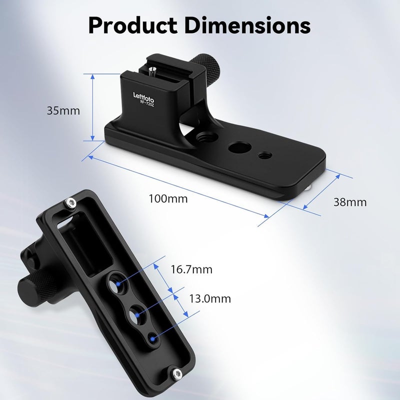 Leftfoto Replacement Lens Foot for Canon RF 70-200mm F2.8 L is USM Z Lens Tripod Mount Rings Stand Base Built-in Arca-Swiss Quick Release Support Plate - Image 3